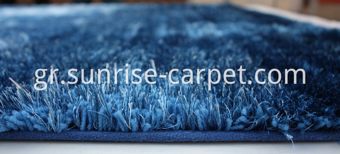 Elastic and Viscose mixed with 3D design Shaggy Rug